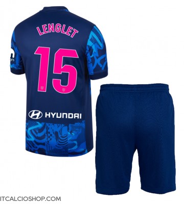 Atletico Madrid Clement Lenglet #15 Terza Maglia Bambino 2024-25 Manica Corta (+ Pantaloni corti)